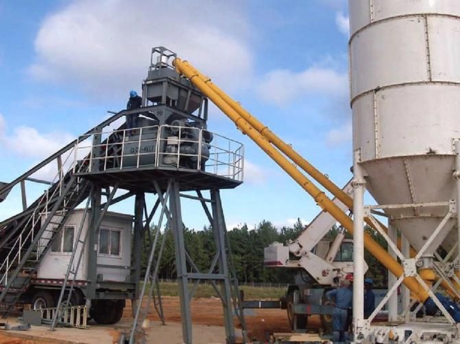 Stationary Concrete Batching Plant 60m3 Concrete Mixing Plant Hzs60 for Sale