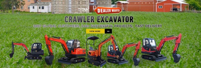 Factory Wholesale Titan TL10E Mini Small Compact Micro Crawler Excavator Pelle Bagger Digger grabber Thumb excavator digger with CE EPA Euro5 engine