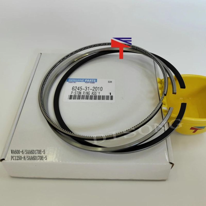 High Quality Diesel Engine Mechanical Parts Piston Ring 6245-31-2010 for Excavator Parts PC1250-8 Wheel Loaders Parts Wa600-6 Engine Parst SAA6d170e-5 Qak23