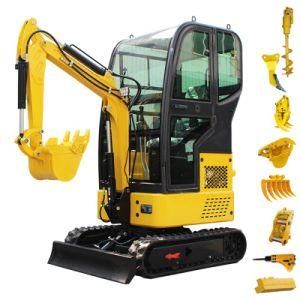 New 1.5 Ton 2 Ton Small Excavator China Factory Direct Sale Mini Digger with EPA
