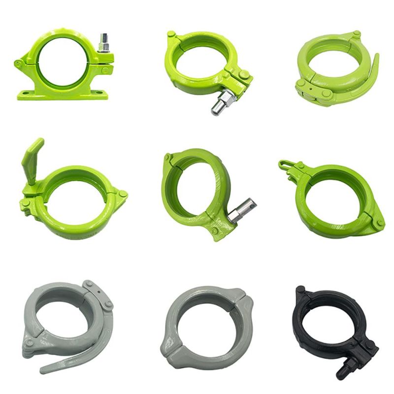 Gigh Quality Straight Seamless Steel 125bi Pipe Clamp for Concrete Pump Parts