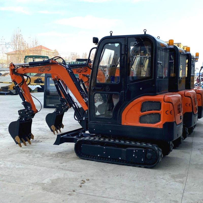 China Manufacturer Hightop Ht18 Ht20 Ht22 Mini Bagger/Mini Excavator with Euro5/EPA Kubota Engine