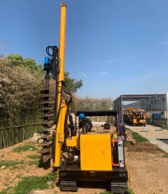 PV Power Station Construction Hydraulic Pile Driver for Road Construction
