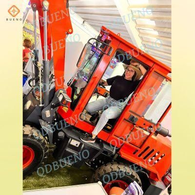 Bueno Small Mini Front End Backhoe Compact Skid Steer Articulated Shovel Bucket CE Wheel Loader Zl920-800kg