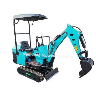 0.6ton 0.8ton 1ton 1.8 Ton Hydraulic Small Home Use Garden Rubber Track Crawler Mini Bagger/ Digger/ Excavator