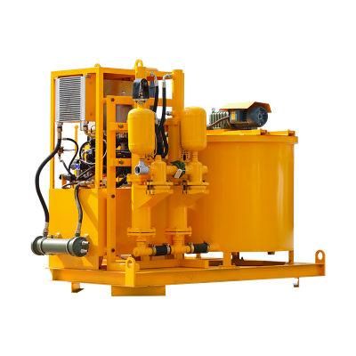 Grout mixing plant and pumping system for hydroelectric power project