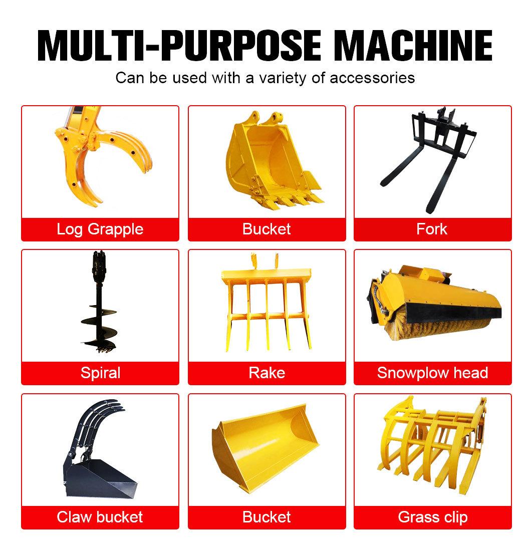 Manufacturer Mini Articulated Wheel Loader Price 1 Ton 1.5 Ton 2 Ton Made in China Mini Wheel Loader 3 Ton Telescopic Loader