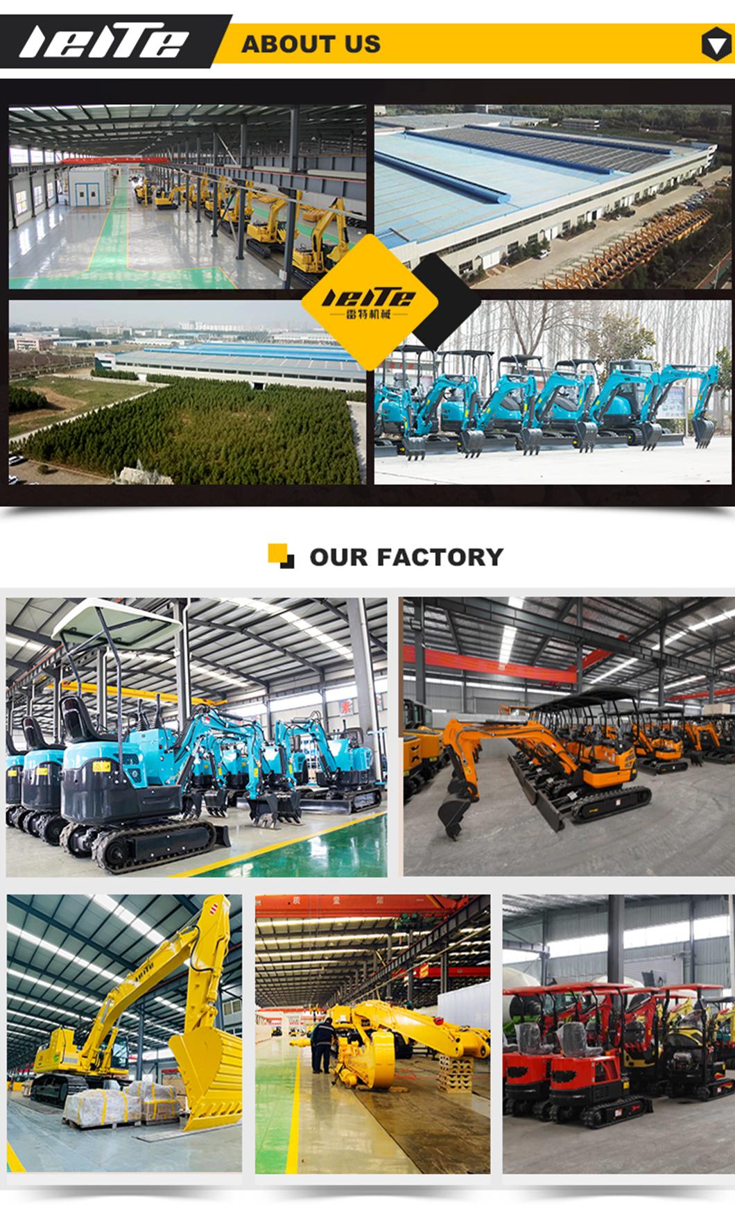 New 0.8 Ton 1 Ton 1.2 Ton 1.5 Ton 1.7 Ton 2 Ton Mini Hydraulic Excavator for Sale in China
