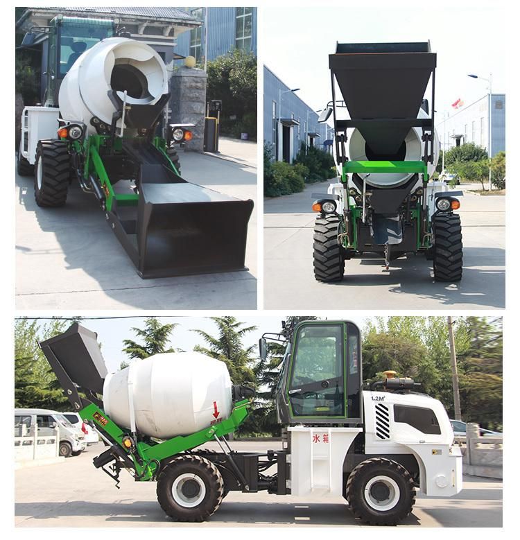 Automatic Wheel Small Mini Mobile Self Loading Concrete Mixer