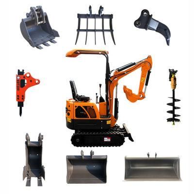 Xiniu Xn08 880kg Mini Crawler Excavator Small Digger with Attachments