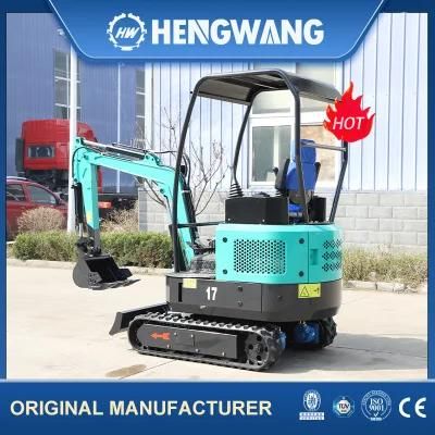 Moving Type Mini Excavator 1.7 Ton Excavator for Sale