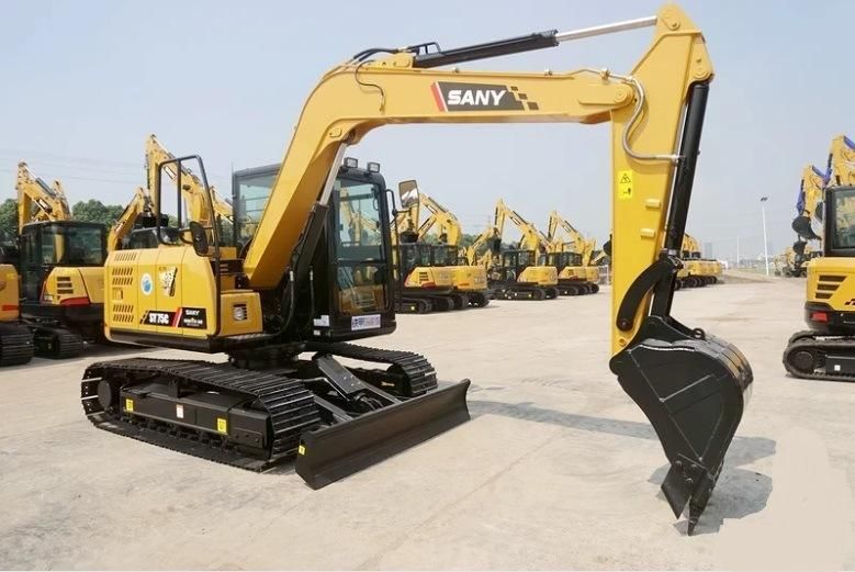 Used Excavator 7 Ton Crawler Hydraulic Crawler Small Mini Excavator Good Work Running Mining Secondhand Excavadora Usada Sany Sy75c Pell Producto Excavators