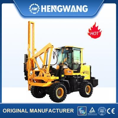 Diesel Engine Hydraulic Highway Guardrail Hammer Pile Driver