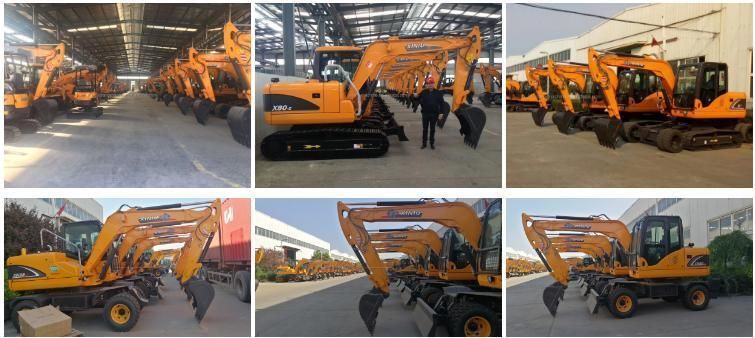 2021 New Cheap Price Wheel Excavators 1.8 Ton with Imported Engine and Hydraulic System for Sale