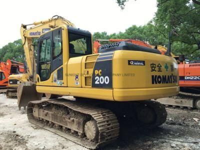 2016 Year Komatsu Used PC200-8 20t Hydraulic Excavator Bucket Size 1m3