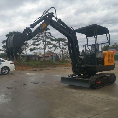 Hixen Ditch Digger Micro Compact Construction Machines Digger for Sale