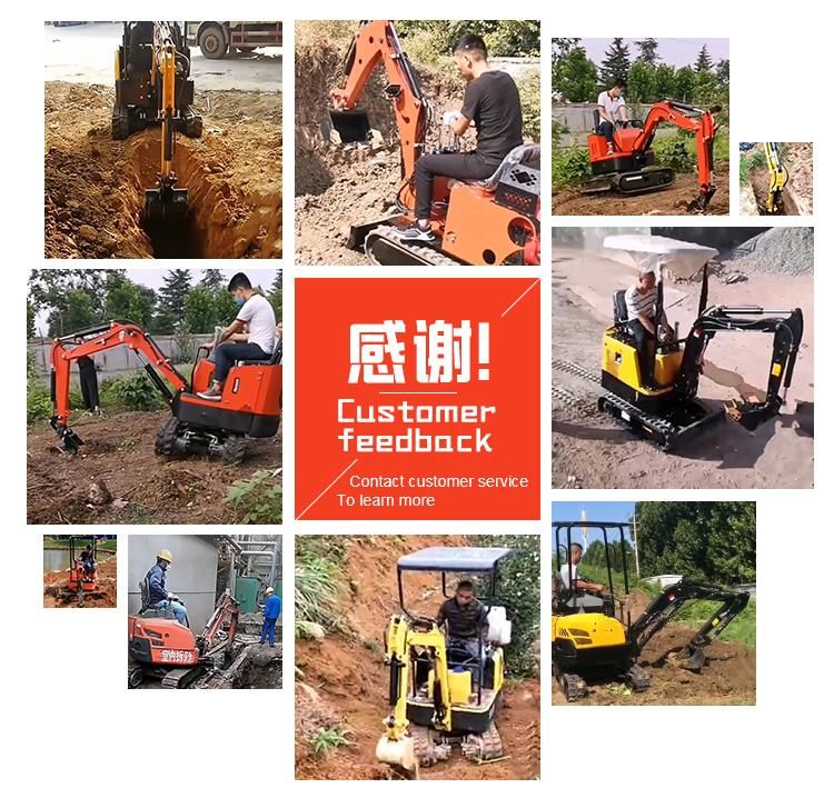 Smallest Farm Mini Crawler Excavator 2ton Cheap Price of Hydraulic Garden Home Use Mini Excavator