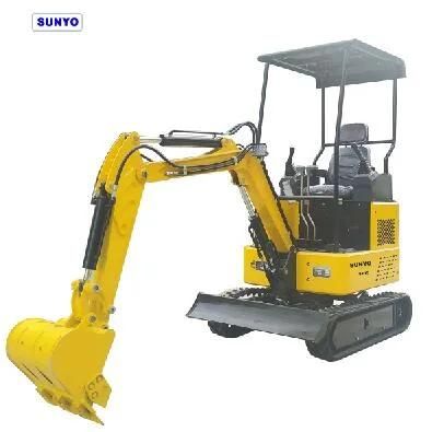 Sunyo Brand Sy15 Mini Crawler Excavators with Hydraulic Control Best Mini Digger for Buyers.