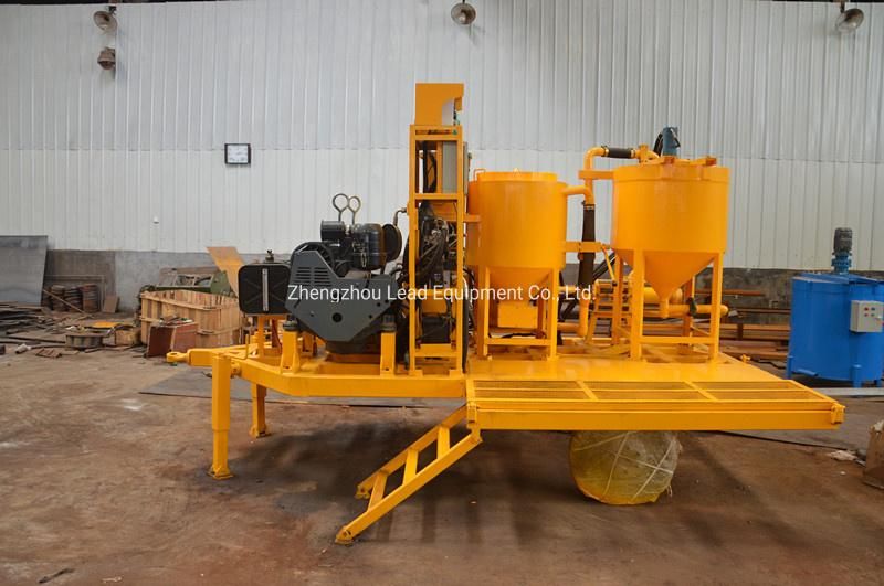 LGP200/300/100pi-D Trailer Cement Grout Mixing Pump for Sale