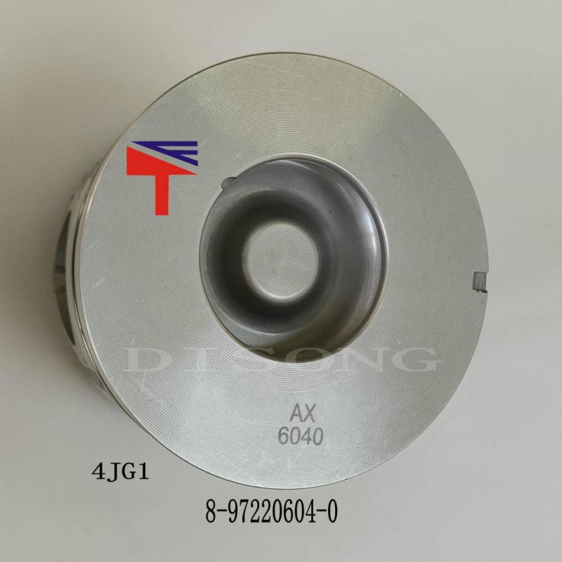 High-Performance Diesel Engine Parts Piston 8-97220604-0 for Excavator Zx70-3 Zx70-5 Engine 4jg1
