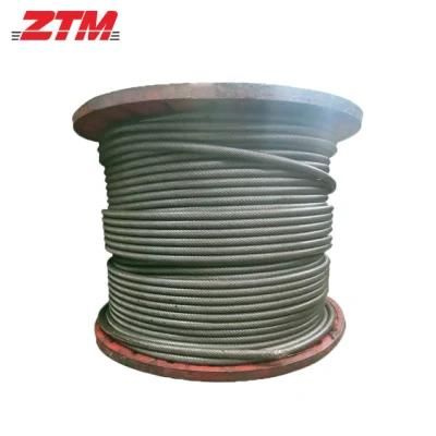 Compacted Strand Ungalvanized Steel Wire Rope for Tower Crane