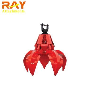 Excavator Hydraulic Scrap Grab Orange Peel Grapple
