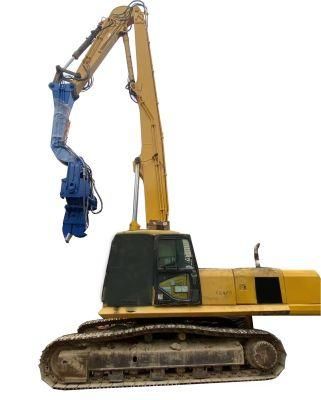 Excavator Mounted Vibratory Hammer Axb Pile Driving Front Long Boom Excavator for Sheet Piling Drilling Rig for Mining