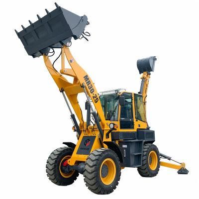 Chinese CE Front End Tractor 4WD Articulated Heavy Loader Backhoe