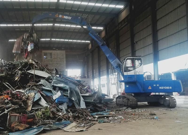 China Wzyd50-8c Bonny 50 Ton Hydraulic Material Handler with Magnet Devices