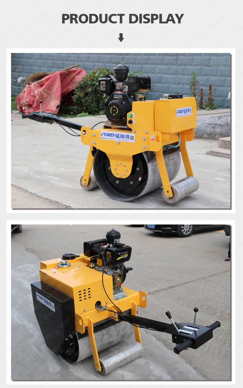 500kg Cheap Price Mechanical Single Drum Vibratory Compactor Road Roller for Sale