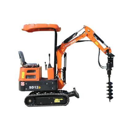 Free Shipping Mini Digger CE/EPA/Euro 5 China Wholesale Compact Mini Excavators 1 Ton Prices with Thumb Bucket for Sale