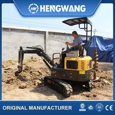 CE/EPA Hydraulic Electric Rubber Crawler 1.5 Ton Mini Excavator
