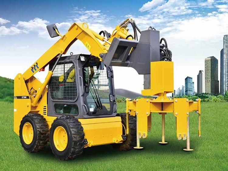 Chinese Official 1 Ton Mini Skid Steer Loader Xc760K