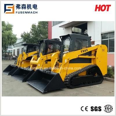 2019 New 75HP Crawler Skid Loader Wheel Loader Track Skid Steer Loader Mini Loader with America Kohler EPA Tire 4 Engine