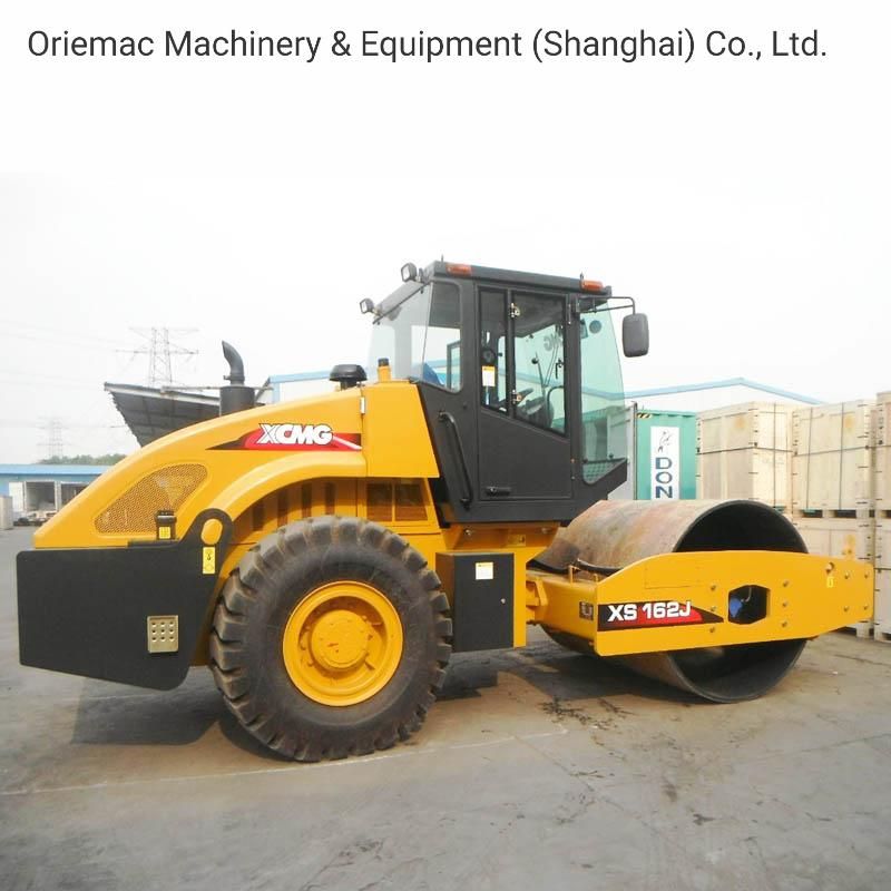 China Hot 16ton Single Drum Compactor Xs163j Rubber Buffer Road Roller for Sale