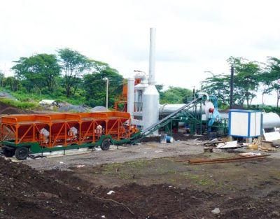 40L-175L Per Hour Bitumen Mixer Mobile Asphalt Mixing Plant