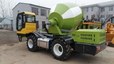 1.5m3 Tow Behind Concrete Mixer with Self Water Pump (with lift drum)