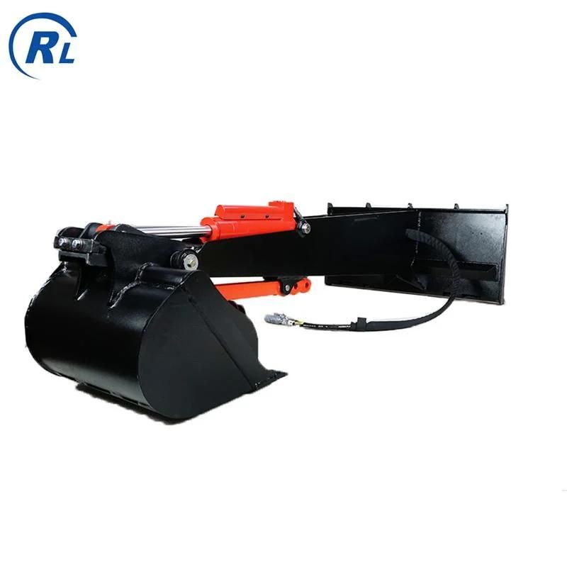 Qingdao Ruilan Customize Hydraulic Digger / Skid Steer Stiff Arm Backhoe Attachment/ Construction Machinery Equipment