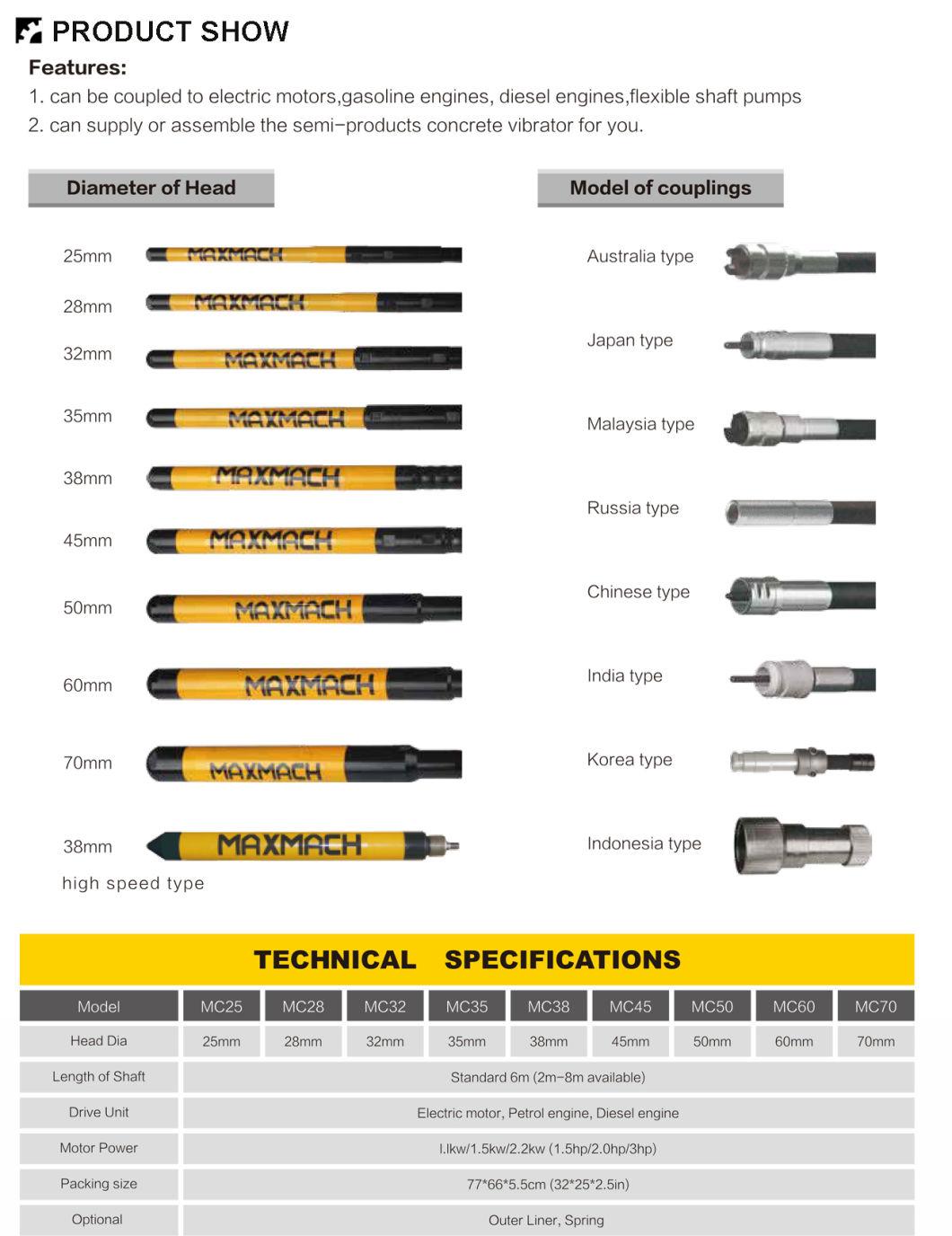 Concrete Vibrator Shaft (MC-28, MC-38, MC-45)