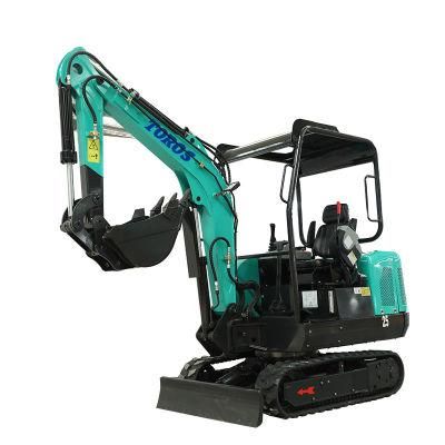 Free Shipping CE EPA Approved 2200kg Mini Excavator Small Digging