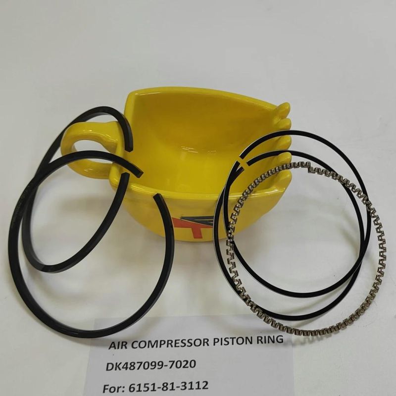 High Quality Diesel Engine Mechanical Parts Piston Ring Dk487099-7020 for Wheel Loaders Parts Wa470-1-3 Engine Parst S6d125 Air Compressor 6151-81-3112