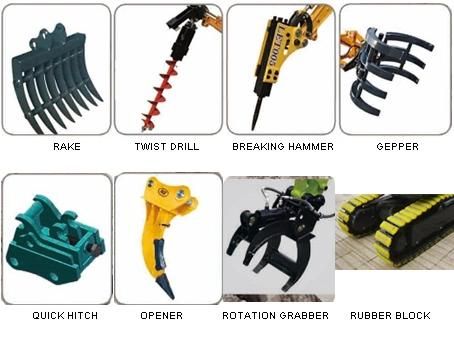 Lgcm Mini Excavator 3.5ton Hydraulic Crawler Excavator with Closed Cabin