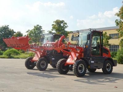 China Farm Machinery 0.8ton Small Loader Front End Wheel Loader