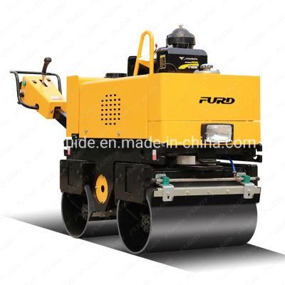 Mini Tandem Vibratory Roller Compactor Vibrator Roller Vibratory Drum Roller Fyl-800