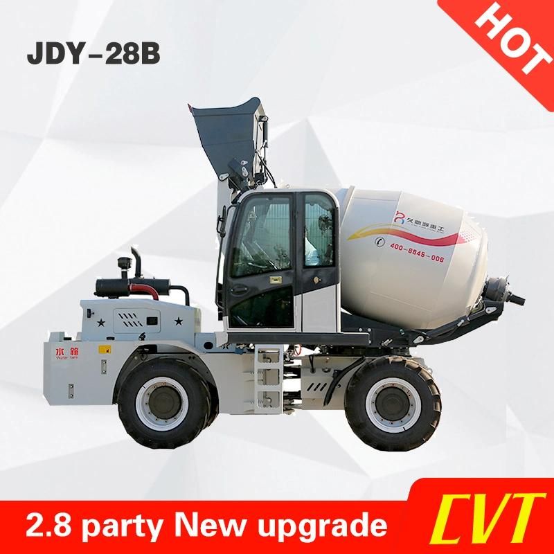 Construction Equipment High Speed Self Loading Horizontal Portable Mobile Diesel Cement Blender Mixing Machinery Mobile Concrete Transit Mixer Truck Machine