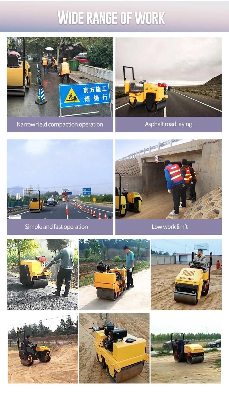 1ton Hydraulic Road Roller Compactor with CE