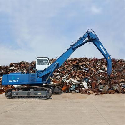 Bonny 52ton Hydraulic Material Handling Machine Handler on Track for Scrap and Waste Recycling