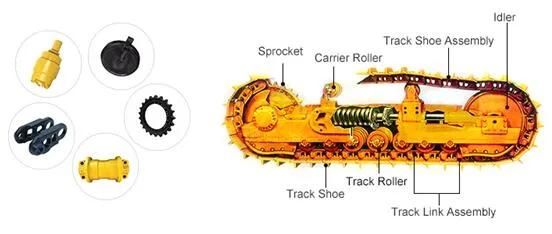Carrier Roller Top Roller D80 D85 155-50-00235 D155 Bulldozer Undercarriage Parts