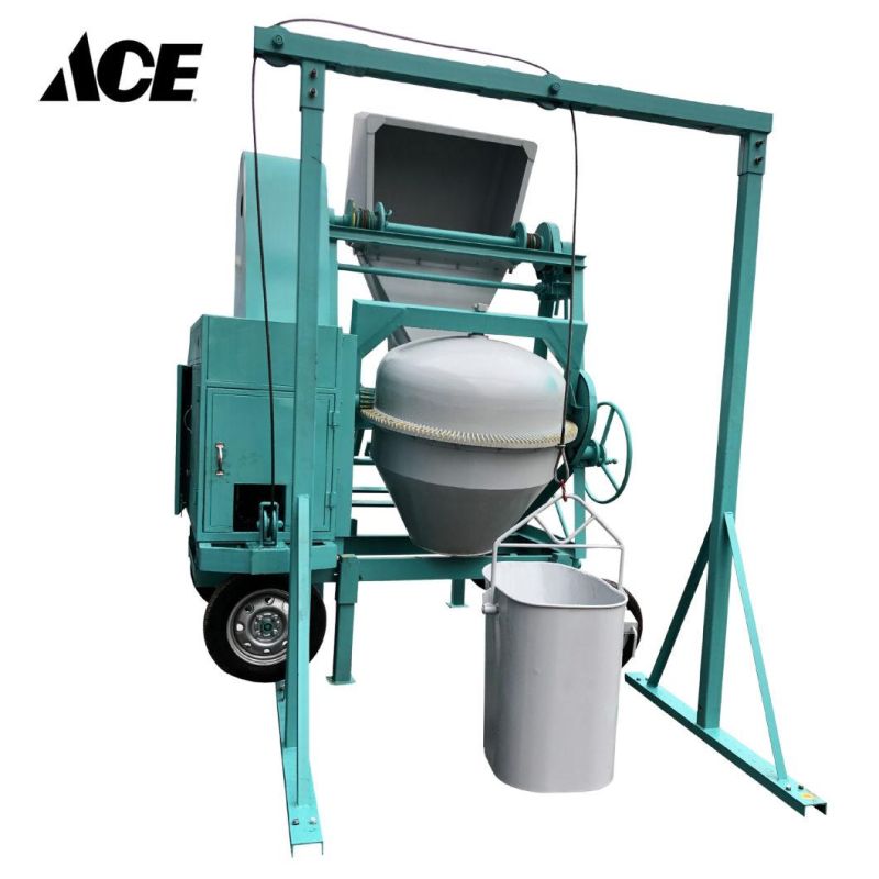 Little Noise Diesel Cylinder Concrete Mixer with Lifting Hopper for Sale