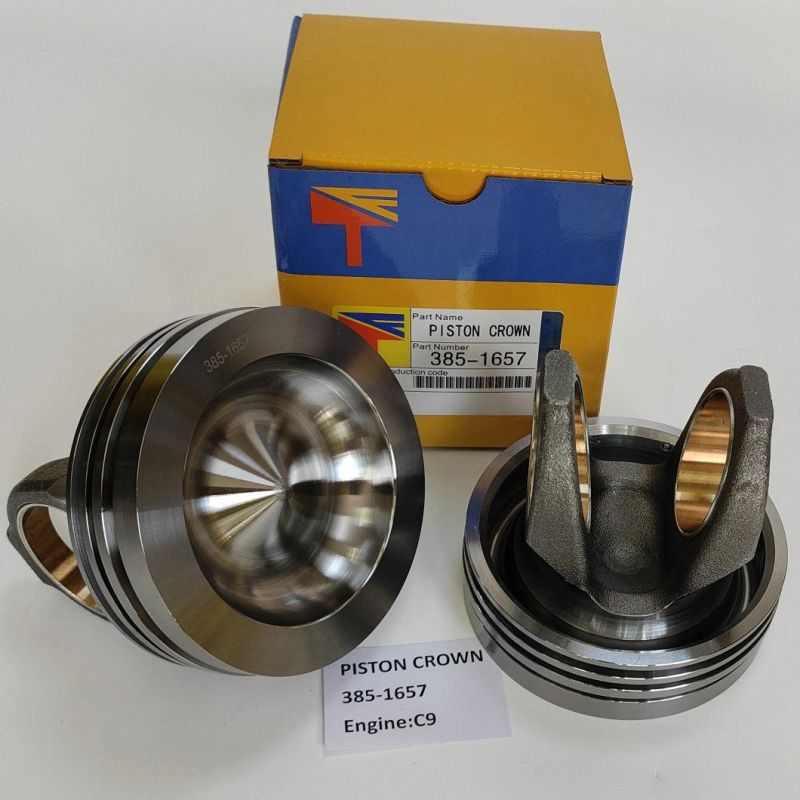 Diesel Engine Engineering Machinery Parts Piston Crown 385-1657 for Excavator E336D Building Bulldoz D6r D7r Wheel Loaders 966h Engine C9 Generator Set